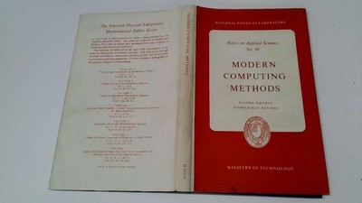 Modern Computing Methods ; No16 Second Edition Completely Revised - Her Majesty'