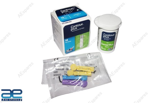 Contour Plus Blood Glucose Diabetic Testing Monitor System + Test Strips GEc - Picture 2 of 5