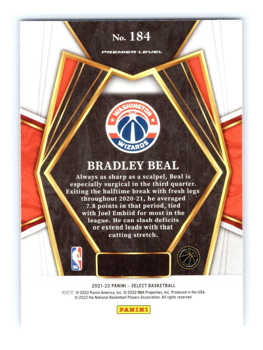 2021-22 Panini Select Basketball #184 Bradley Beal Blue Washington