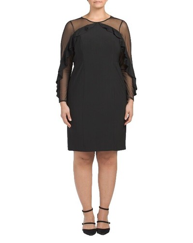 R&M Richards Women's Asymmetric Knee-Length Dress, Red, 22W, $99 | eBay