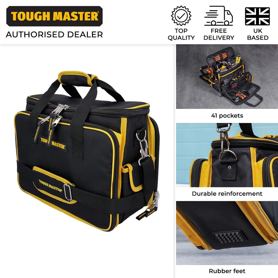 Technicians Electricians Tool Bag 16" With Shoulder Strap - Image 2 of 4