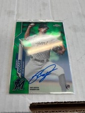 Robert Dugger 2020 Topps Chrome Green Refractor Auto #RA-RD #82/99