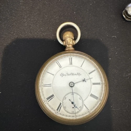 Antique Working 1891 ELGIN B.W. Raymond Victorian Railroad Grade RR Pocket Watch