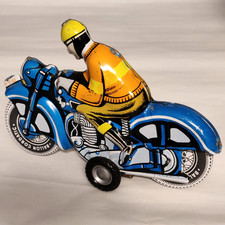 Blechspielzeug Motorrad 'Ballon Cordatic' mit funktionierendem Fricktionsantrieb