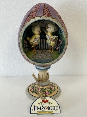 2007 Jim Shore Easter Egg Diorama ''Hatched Just in Time for Spring'' NEW IN BOX!!