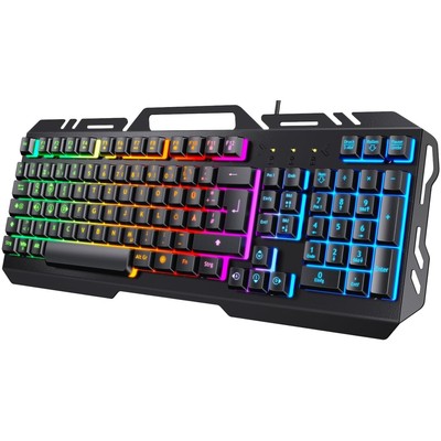 Hochwertige Gaming Tastatur für PC/Laptop/PS4 mit Belastbarem Metallrahmen