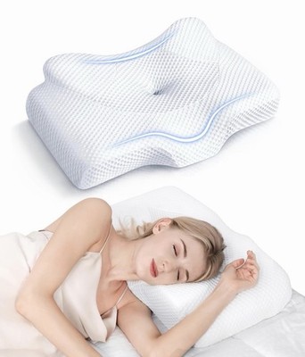 Osteo Cervical Pillow for Neck Pain Relief, Hollow Design Odorless Memory Foam C