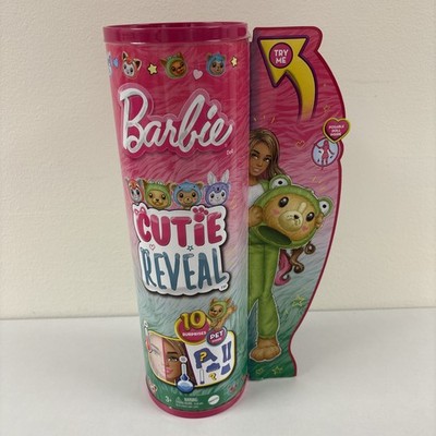 Barbie Cutie Reveal Doll and Accessories with Animal Plush Costume NEW G50
