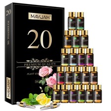 MAYJAM 20Pcs Essential Oil Set Aromatherapy Gift Kit 100% Pure