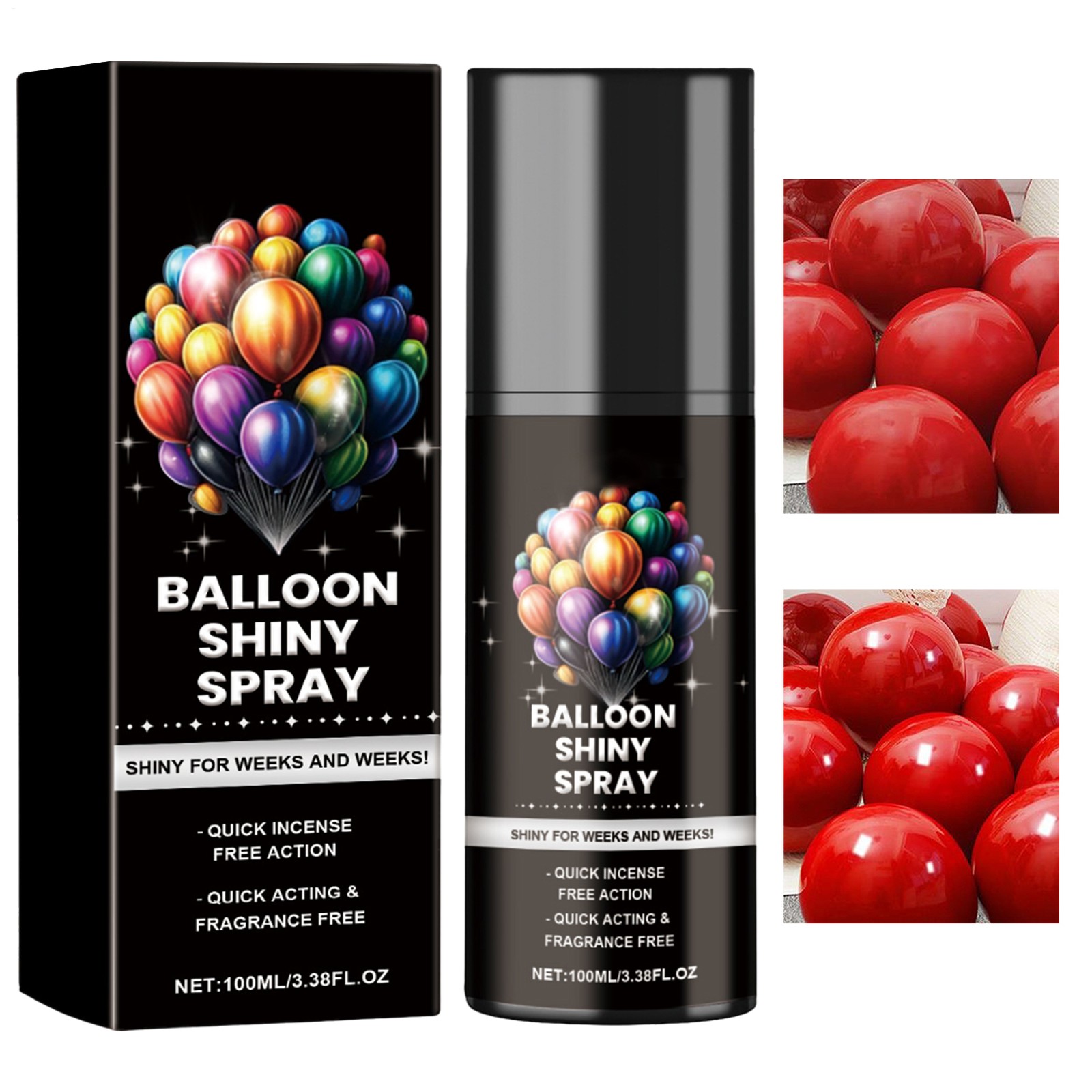 100ml Balloon Gloss Spray Quick Drying Balloon Shine Spray for Latex Balloons