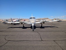 1956 Cessna 310 with no engines or propellers