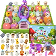 Bath Bombs for Kids with Surprise Toys Inside, 20 Kids Bath Bombs with Dog Pu...
