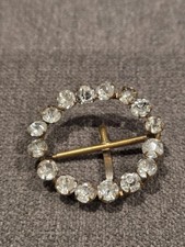 Vintage Ladies Belt Buckle Crystal Rhinestone SPARKLES