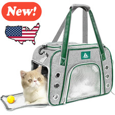 Pet Carrier Airline Approved for Cats, Small Dogs, Kitten - 18lb