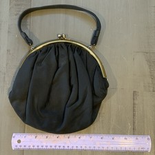 Vintage Evening Black Frame Handbag with Handle