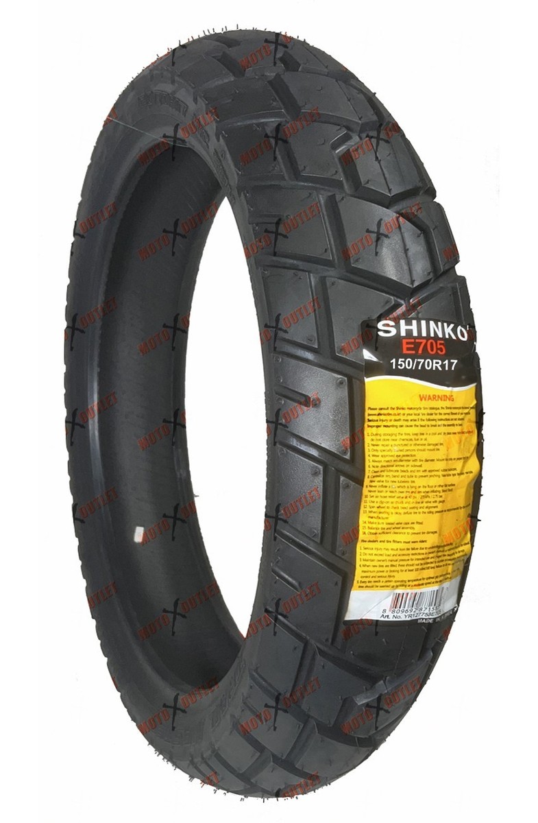 150/70-17 シンコータイヤ　バイアスタイヤ Shinko 705 150/70R17 Rear Tire Dual Sport 150 70 17 Motorcycle DOT