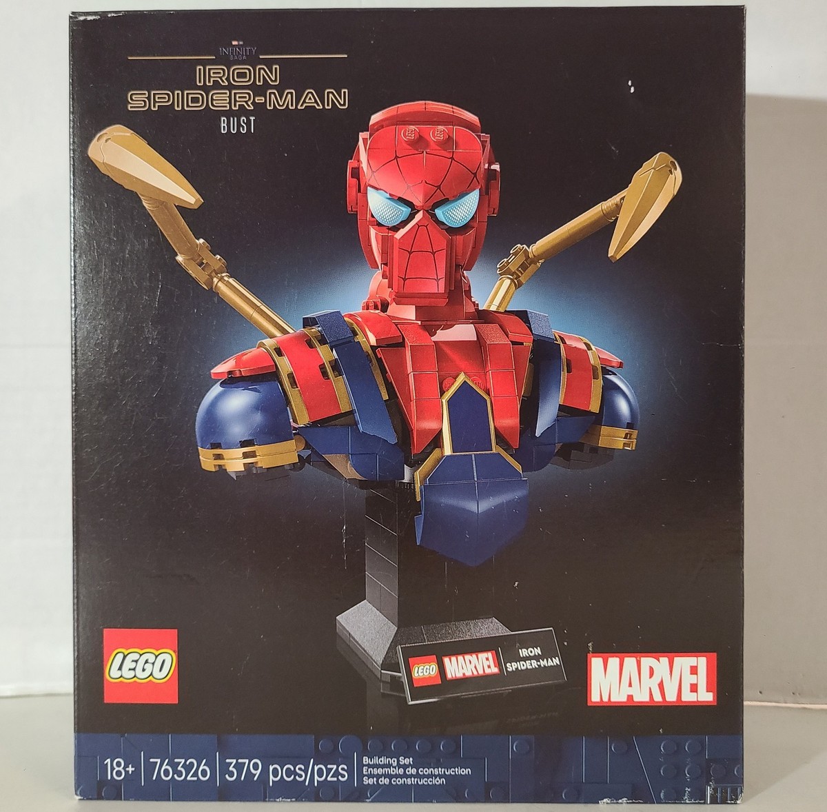 Lego Marvel Avengers Infinity Saga Iron Spider-Man Bust 76326 Set