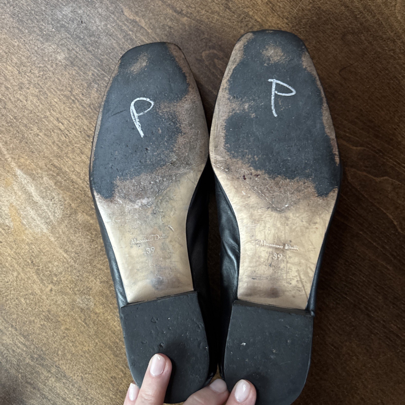 Massimo Dutti Black Leather Shoes Women's Size 39 thumbnail 5