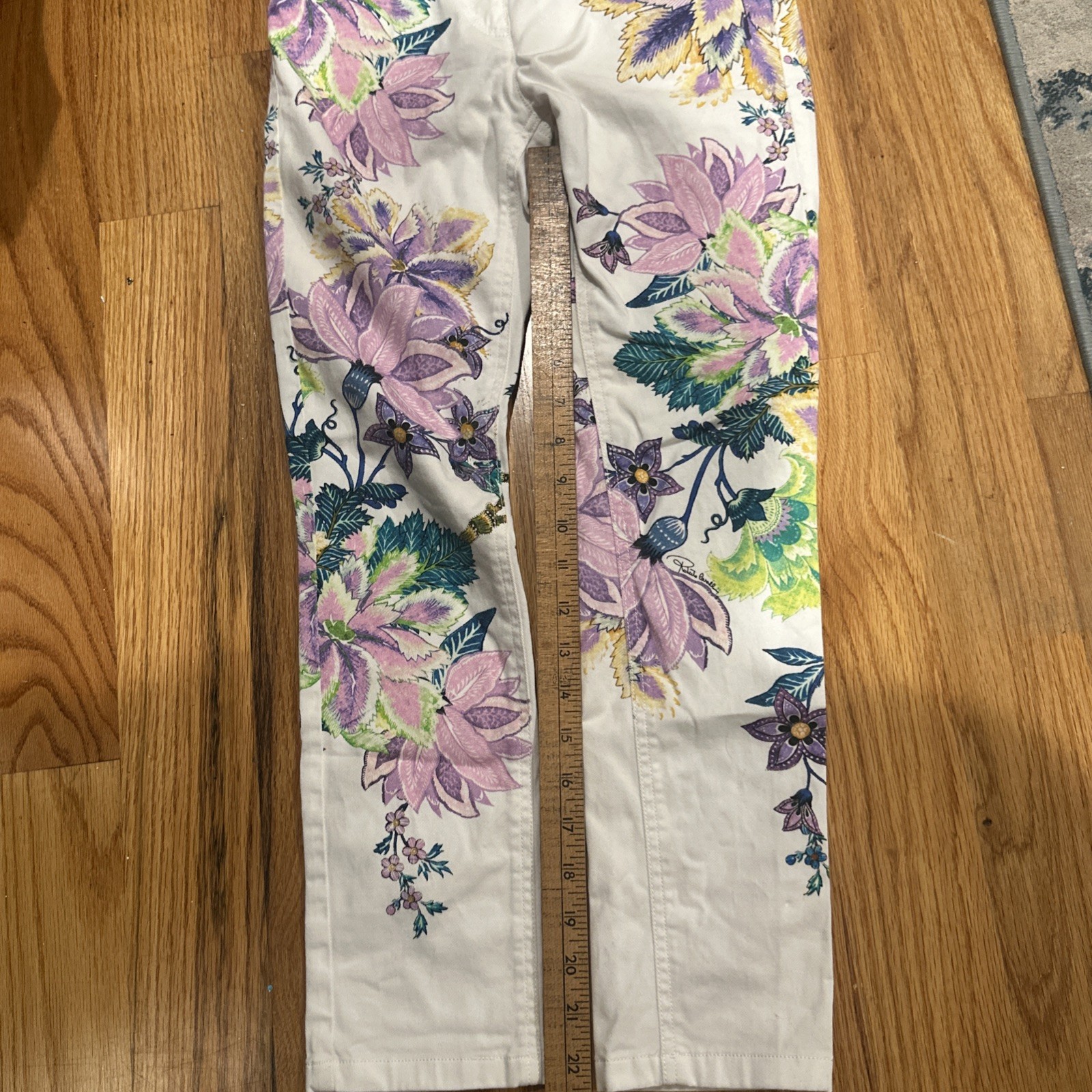 Vintage  RARE Roberto Cavalli Floral Printed Jeans image 7