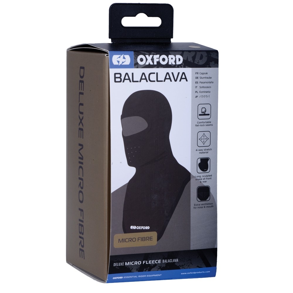 Oxford Deluxe Micro Fibre Balaclava Motorbike Motorcycle Face Mask Tube CA040