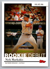 2006 Topps Update Rookie Debut #RD-5 Nick Markakis Baltimore Orioles