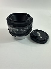 Classic Nikon AF Nikkor 50mm 1:1.8 Camera Lens w/caps