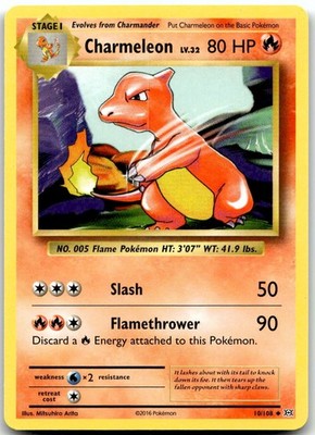 Pokemon Charmeleon Evolutions EVO #10/108 Uncommon LP BUY2, 1 FREE!