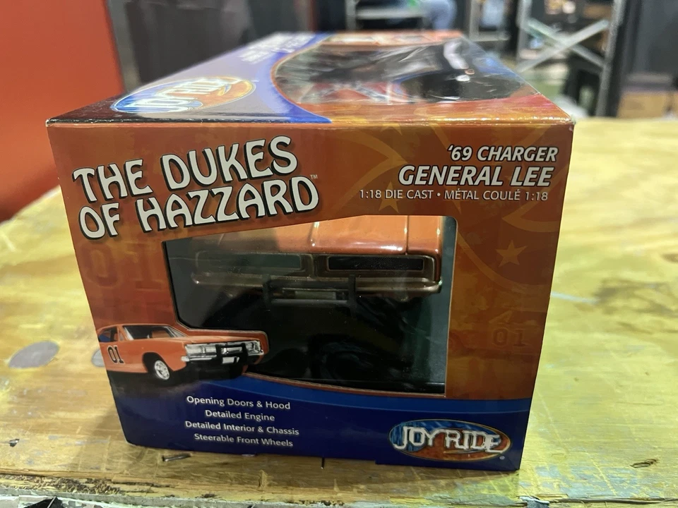 1/18 Joyride 1969 Charger The Dukes of Hazard General Lee RARE Dirty New - Image 3 of 4