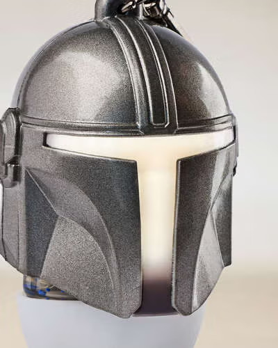Bath & Body Works Star Wars THE MANDALORIAN LIGHT UP HELMET Pocketbac Holder NEW
