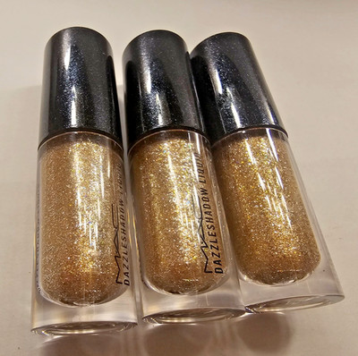 3 x MAC Dazzleshadow Liquid Eye Shadow - Beam Time .16 oz