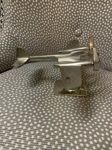 Aluminum Airplane Spinning Propellers Desk Sculpture