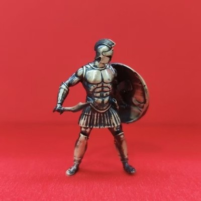 5cm Pure Copper Bushido Batman DC Anime Spartacus Warrior Model Ornament