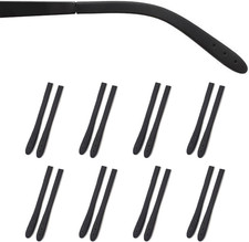 Eyeglass Temple End Tips Anti-Slip Soft Silicone Tube Sleeve Glasses Retainers R