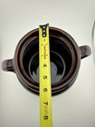 Vintage Durgin Park Boston MA Stoneware Sugar Bowl Crock w Lid Brown Drip — photo 4