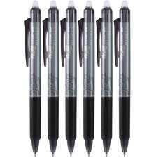 Pilot FriXion Ball Clicker Erasable Gel Pen 0.5mm Blue Ink Pack of 6