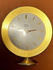 Jaeger Lecoultre Alarm Clock 8 Day - Solid Brass, Beautiful Clock in Great Cond.