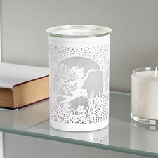 LED Scented Wax Melter Warmer Fairy Silhouette Aroma Fragrance Diffuser White