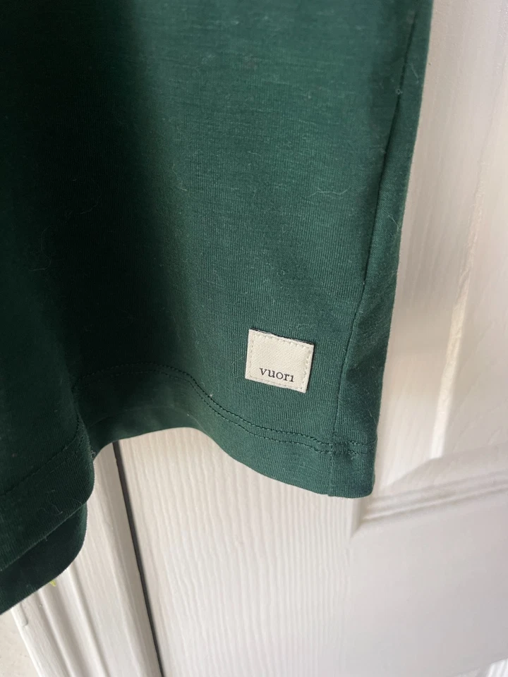 Vuori Current Tech Tee T Shirt Mens Medium Green Activewear Casual V195 - Image 3 of 4