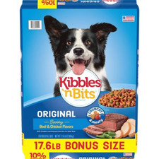 Kibbles'n Bits Original Savory Beef  Chicken Flavors Adult Dry Dog Food