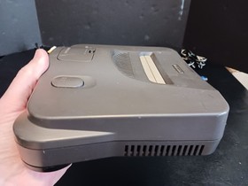 Nintendo 64 N64 Console System Black w/ 2 OEM Controllers + OEM Cords TESTED!