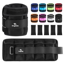 Adjustable Ankle Weights 1-5 LBS Pair with Removable Weight for Jogging, Gymn...