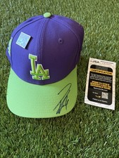 LOS ANGELES DODGERS HYE SEONG KIM AUTOGRAPHED BIG LEAGUE CHEW HAT JSA AUTH