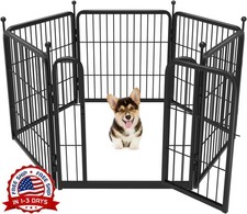 Parque para perros para patio, camping,RV, 6 paneles de 24" para perros peque os