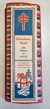 Brand New 1947 Christmas Seals- 2 Sheets w/ Glue Cover Backing
