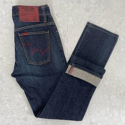 EDWIN Denim Jeans W28 EG5036 Stretch Straight Fit Indigo Used Vintage Style