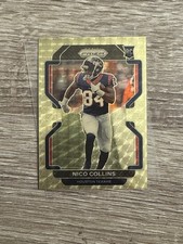 Nico Collins Gold Vinyl Prizm /5 Rookie Panini 2021 RC