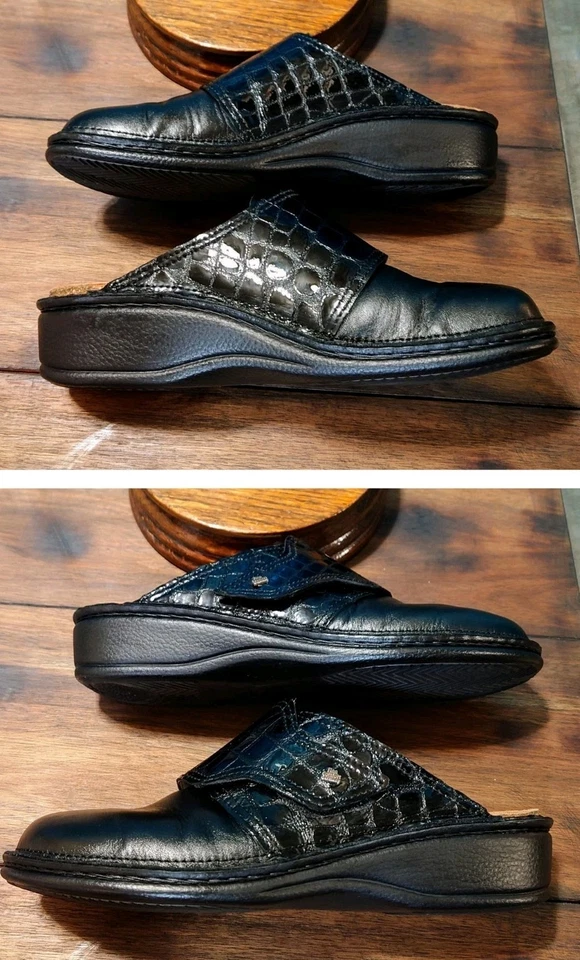 Женские Finn комфорта #7388606 "Aussee" крокодила выбитый мулы/черный/40 (ЕС) 9 (США) - Изображение 4 из 4