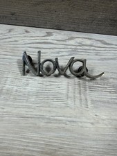 Vtg 1968 69 70 71 72 Chevrolet Nova Car Front Fender Emblem Script 3943200