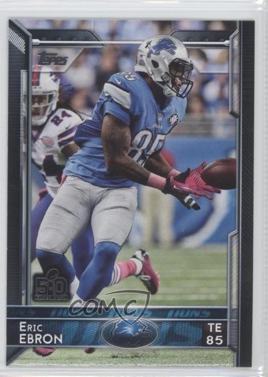 2015 Topps Topps.com Online Exclusive NFL 50th Super Bowl Eric Ebron #97 0h1
