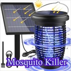 PALONE Fly Killer, 4500V Powerful Bug Zapper with Solar Panel, USB Rechargeable